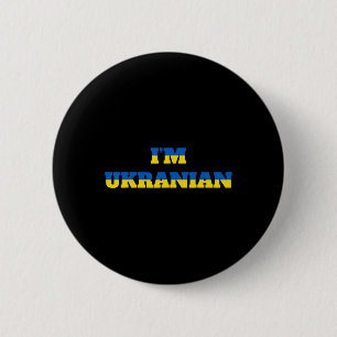 Ich bin Ukrainerin Zelensky Ukraine Patriotic Prou Button