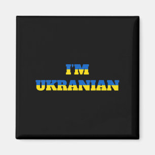 Ich bin Ukrainerin Zelensky Ukraine Patriotic Prou Magnet
