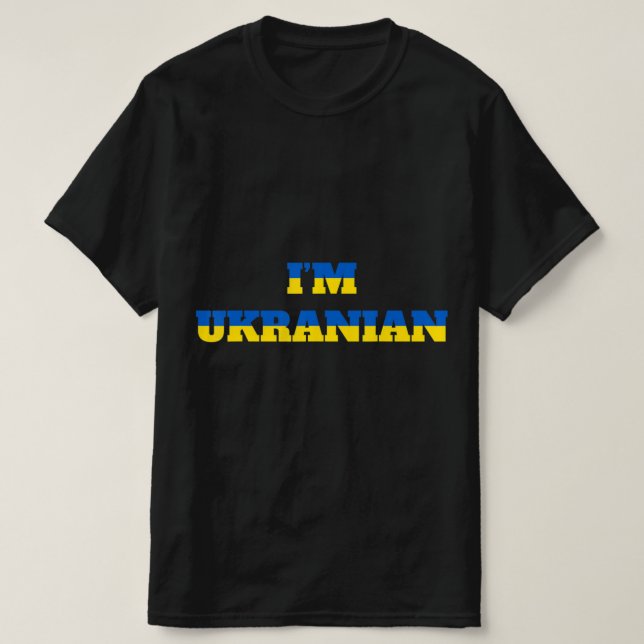 Ich bin Ukrainerin Zelensky Ukraine Patriotic Prou T-Shirt (Design vorne)