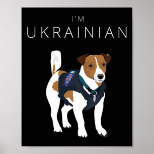 Ich bin Ukrainischer Berühmter Hundepatron Ukraine Poster