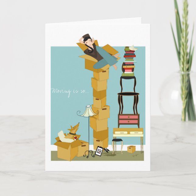 Ich bin umgezogen ankündigung (Vorderseite)