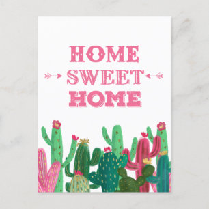 Ich bin umgezogen Home Sweet Home Postkarte