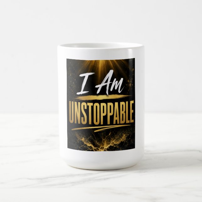 Ich bin unaufhaltsam kaffeetasse (Mittel)