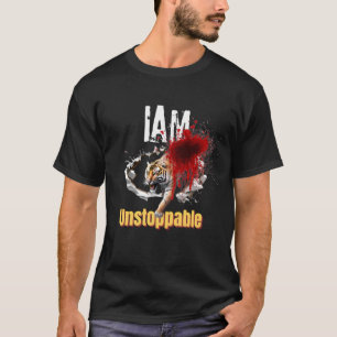 Ich bin unaufhaltsam Tiger Durchbruch Bloody Graph T-Shirt