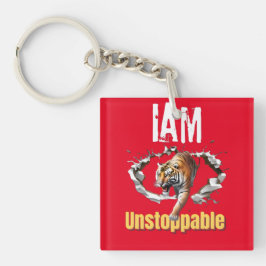 Ich bin unaufhaltsam Tiger Durchbruch Grafik Schlüsselanhänger