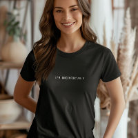 Ich bin unbehagliches T-Shirt, Minimalistische soz
