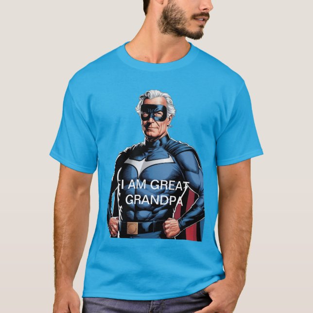 Ich bin Urgroßvater Superheld T-Shirt (Vorderseite)