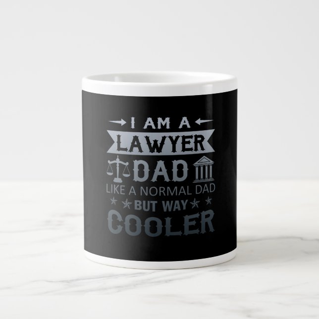 Ich bin Vater der Rechtsanwälte Jumbo-Tasse (Vorderseite)