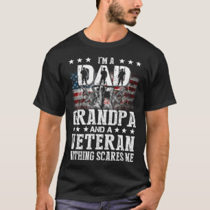 Ich bin Vater Großveteran Großvater Veteran Vatert T-Shirt