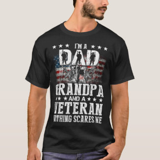 Ich bin Vater Großveteran Großvater Veteran Vatert T-Shirt