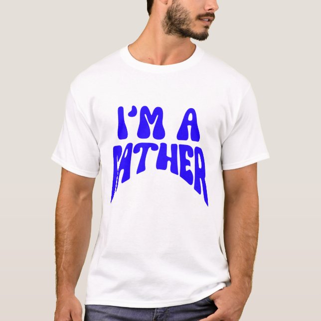 Ich bin Vater - Herz eines Vaters T-Shirt (Vorderseite)