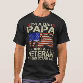Ich bin Vater, Papa und Veteran T-Shirt