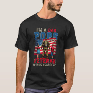 Ich bin Vater Pop und Veteran 4. Juli Proud Fam T-Shirt