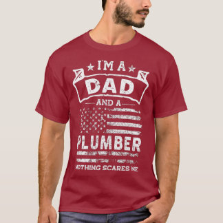 Ich bin Vater und Plumber Funny Fathers Day 4. T-Shirt