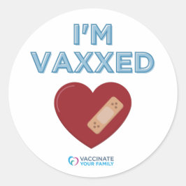 Ich bin Vaxxed Runder Aufkleber