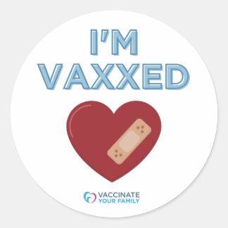 Ich bin Vaxxed Runder Aufkleber