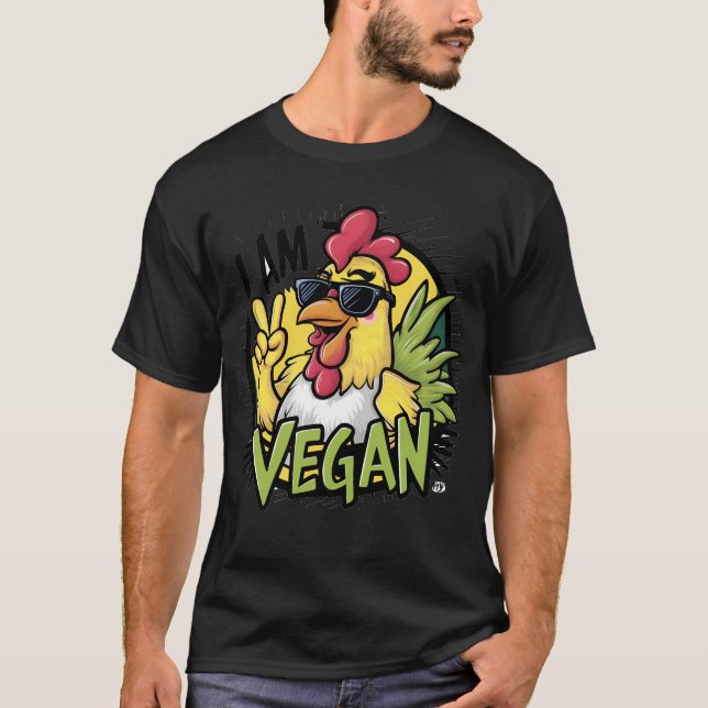 Ich BIN VEGAN Mens Tshirt (Vorderseite)