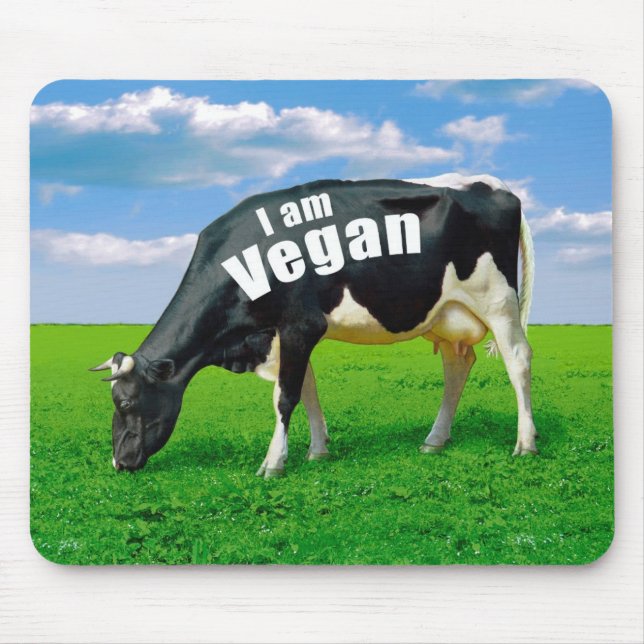 Ich bin vegan mousepad (Vorne)