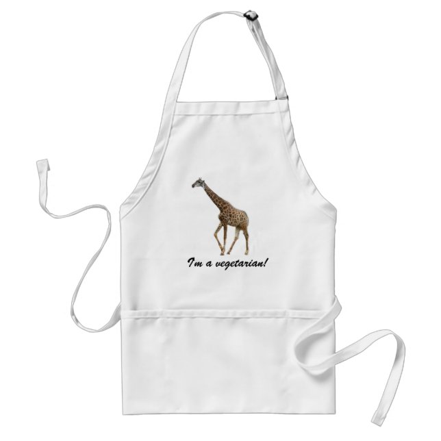 Ich bin Vegetarier, Giraffe-Schürze Schürze (Vorne)