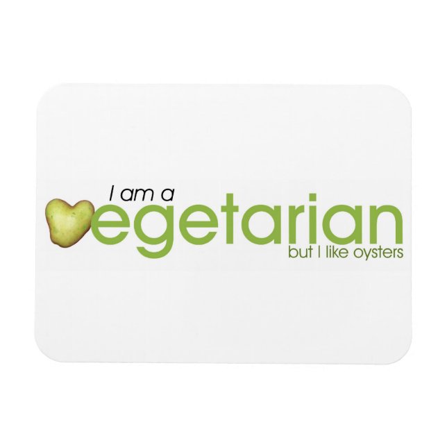 Ich bin Vegetarier - Magnet (Horizontal)