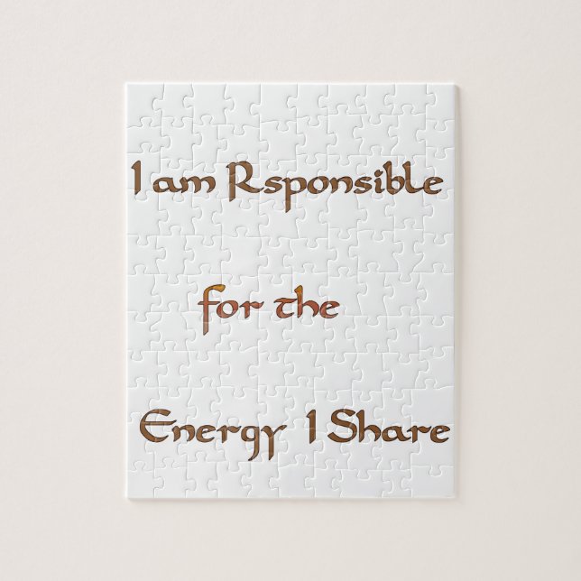 Ich bin verantwortlich für die Energie, die ich te (Vertikal)