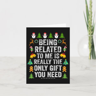 Ich bin verbunden mit meiner Fun Weihnachtsfamilie Karte