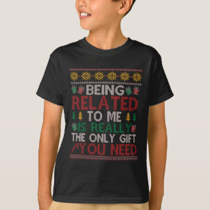 Ich bin verbunden mit meiner lustigen Weihnachtsfa T-Shirt