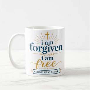 Ich bin vergeben, ich bin frei - Christliche Ermut Kaffeetasse