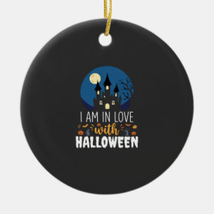 Ich bin verliebt in Halloween Spukschloss_1 Keramik Ornament