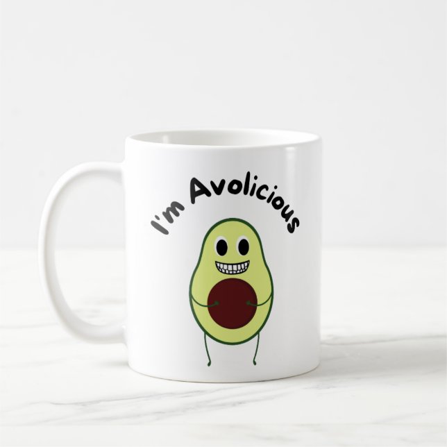 Ich bin vermeidbar - Funny Fruit Pun Kaffeetasse (Links)