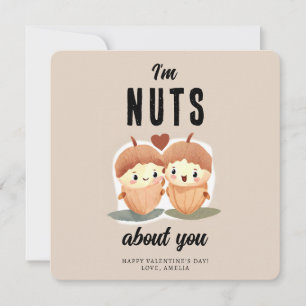 Ich bin verrückt nach dir Lustige schöne Valentins Feiertagskarte