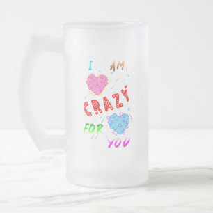 Ich Bin Verrückt Nach Dir Mattglas Bierglas