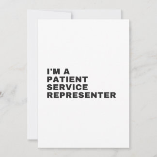 ICH BIN VERTRETER DES PATIENTENDIENSTES DANKESKARTE