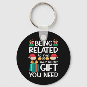 Ich bin verwandt Funny Xmas Familie Weihnachten Schlüsselanhänger