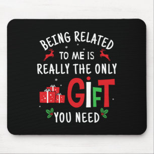 Ich bin verwandt mit meiner lustigen Weihnachtsfam Mousepad