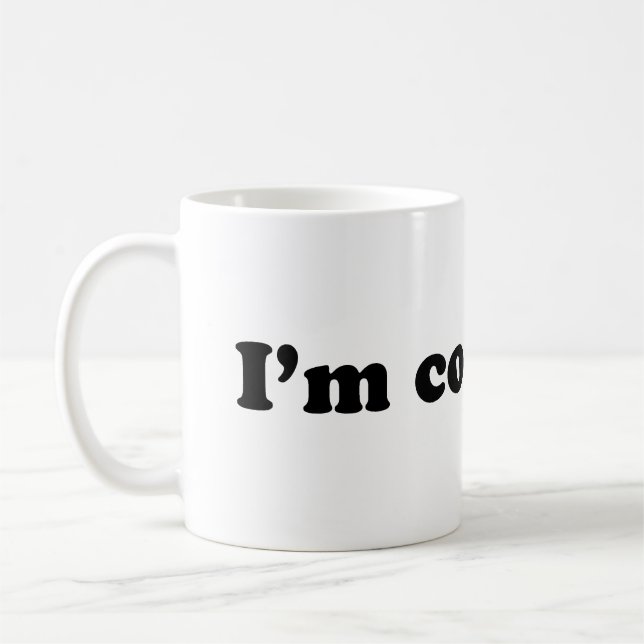 Ich bin verwirrt kaffeetasse (Links)