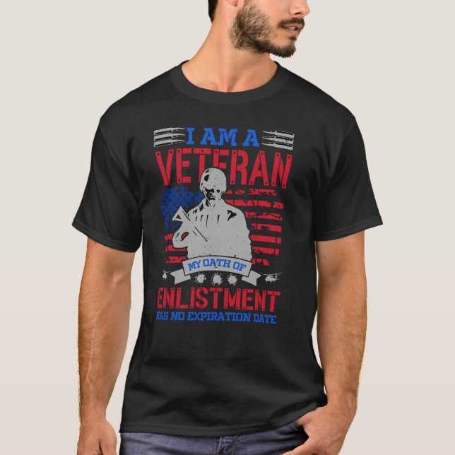 Ich bin Veteran - Das perfekte US-Hero-Geschenk T-Shirt (Vorderseite)
