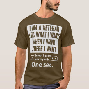 Ich bin Veteran Family Ehefrau Ehepaar P T-Shirt