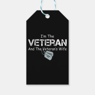 Ich bin Veteran und Veteran-Ehefrau Geschenkanhänger