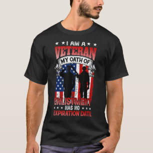 Ich bin Veteran von der US-Flagge Soldat Patriotic T-Shirt