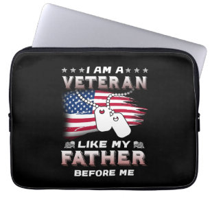 Ich bin Veteran wie mein Vater vor mir Veteran Laptopschutzhülle