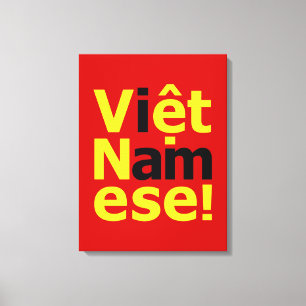 Ich bin Viborett Namese! Leinwanddruck