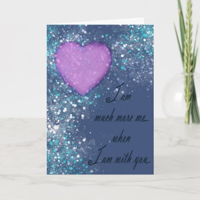 Ich bin viel mehr feiertagskarte (Vorderseite)