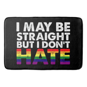 Ich bin vielleicht hetero, aber ich hasse LGBT Gay Badematte