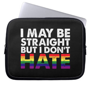 Ich bin vielleicht hetero, aber ich hasse LGBT Gay Laptopschutzhülle
