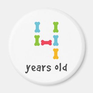 Ich bin vier Jahre alt Magnet