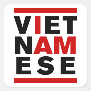 ICH BIN VIETNAMESE QUADRATISCHER AUFKLEBER