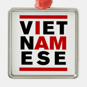ICH BIN VIETNAMESE SILBERNES ORNAMENT