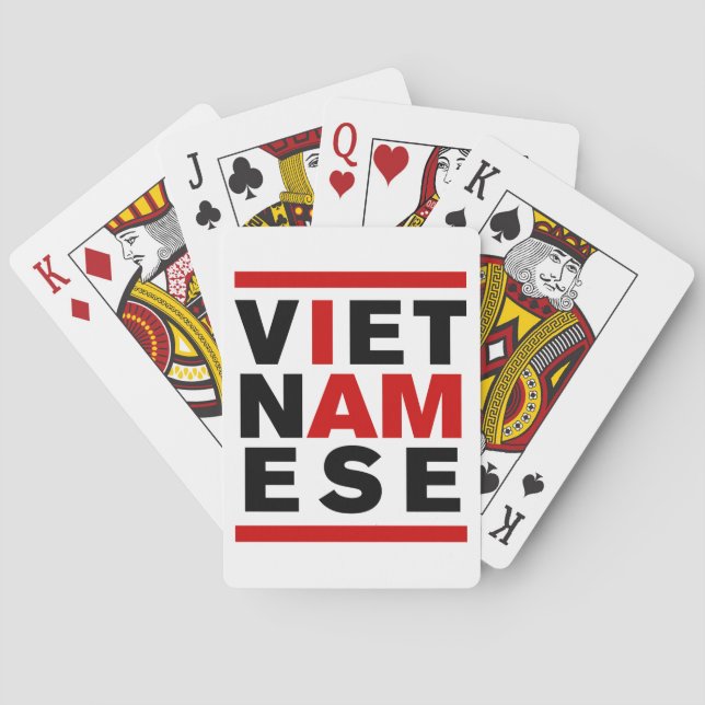 ICH BIN VIETNAMESIN SPIELKARTEN (Rückseite)