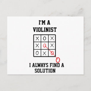 Ich bin Violinist und finde immer eine Postkarte